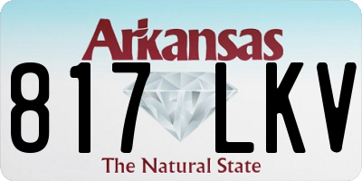 AR license plate 817LKV