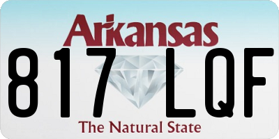 AR license plate 817LQF
