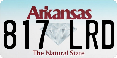 AR license plate 817LRD