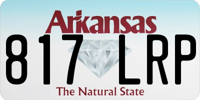 AR license plate 817LRP
