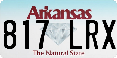 AR license plate 817LRX