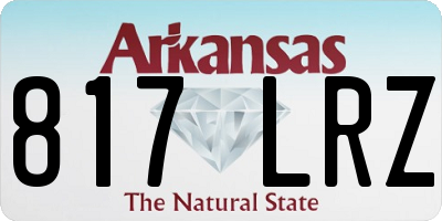 AR license plate 817LRZ