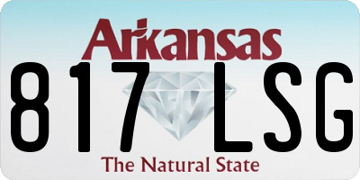 AR license plate 817LSG