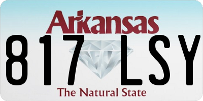AR license plate 817LSY