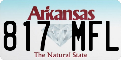 AR license plate 817MFL