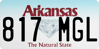AR license plate 817MGL