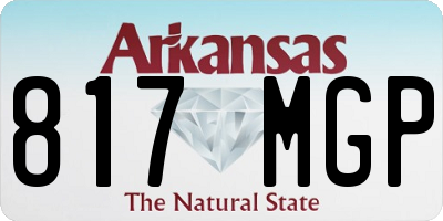AR license plate 817MGP