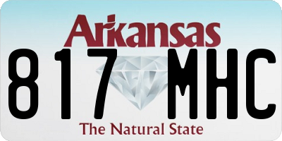 AR license plate 817MHC