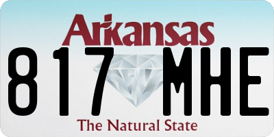 AR license plate 817MHE