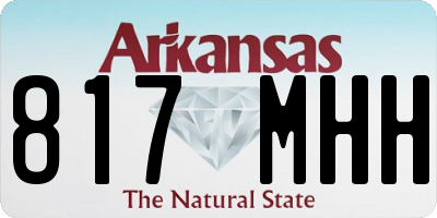AR license plate 817MHH