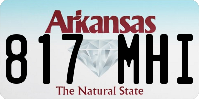 AR license plate 817MHI