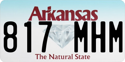 AR license plate 817MHM