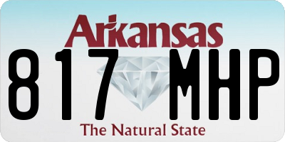 AR license plate 817MHP