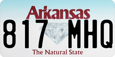 AR license plate 817MHQ