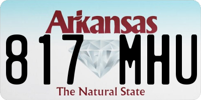AR license plate 817MHU