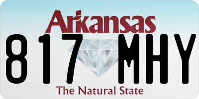 AR license plate 817MHY