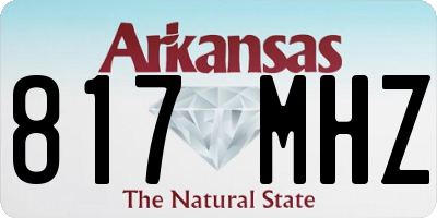 AR license plate 817MHZ
