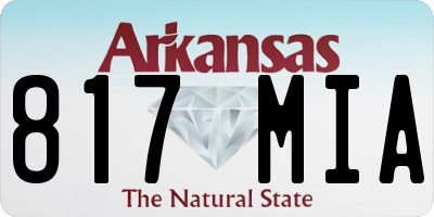 AR license plate 817MIA