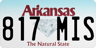 AR license plate 817MIS