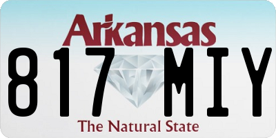 AR license plate 817MIY