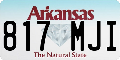 AR license plate 817MJI