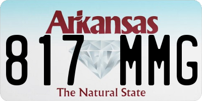 AR license plate 817MMG