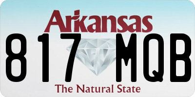 AR license plate 817MQB