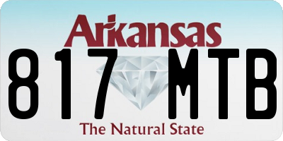 AR license plate 817MTB