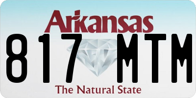 AR license plate 817MTM