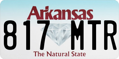 AR license plate 817MTR