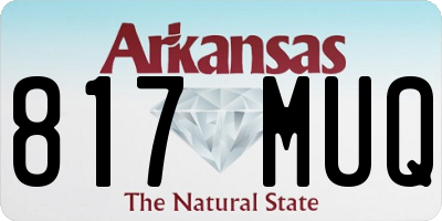 AR license plate 817MUQ
