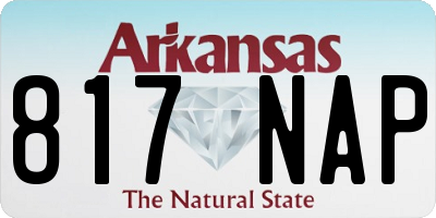 AR license plate 817NAP