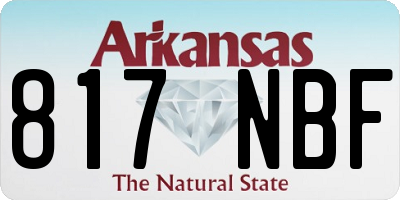AR license plate 817NBF