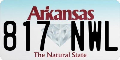 AR license plate 817NWL
