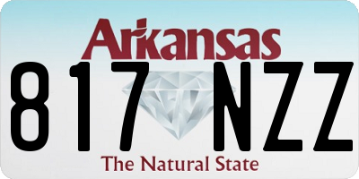 AR license plate 817NZZ