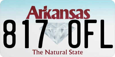 AR license plate 817OFL