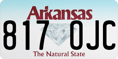AR license plate 817OJC