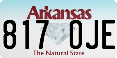 AR license plate 817OJE