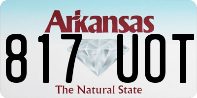 AR license plate 817UOT