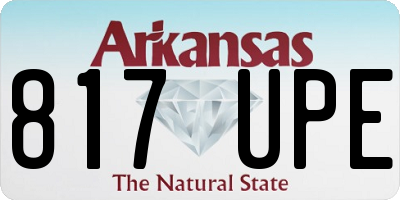 AR license plate 817UPE