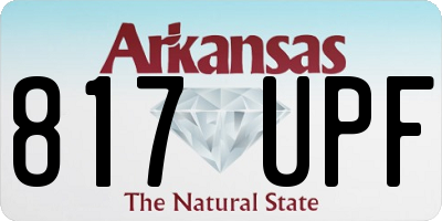 AR license plate 817UPF