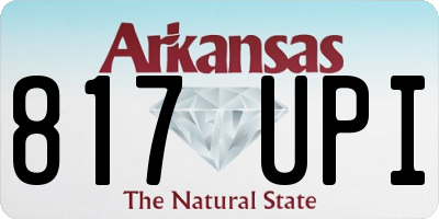 AR license plate 817UPI