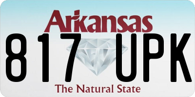 AR license plate 817UPK