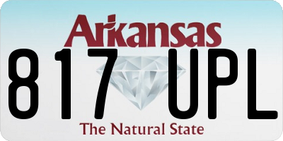 AR license plate 817UPL