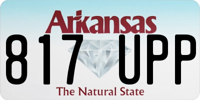 AR license plate 817UPP