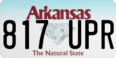 AR license plate 817UPR