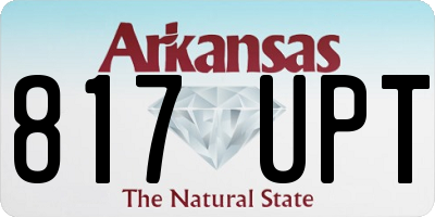 AR license plate 817UPT