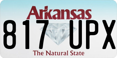 AR license plate 817UPX