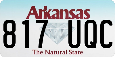 AR license plate 817UQC