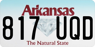 AR license plate 817UQD